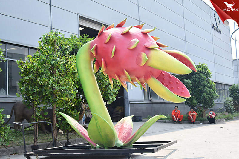 食人花，仿真火龍果，大型植物模型制作